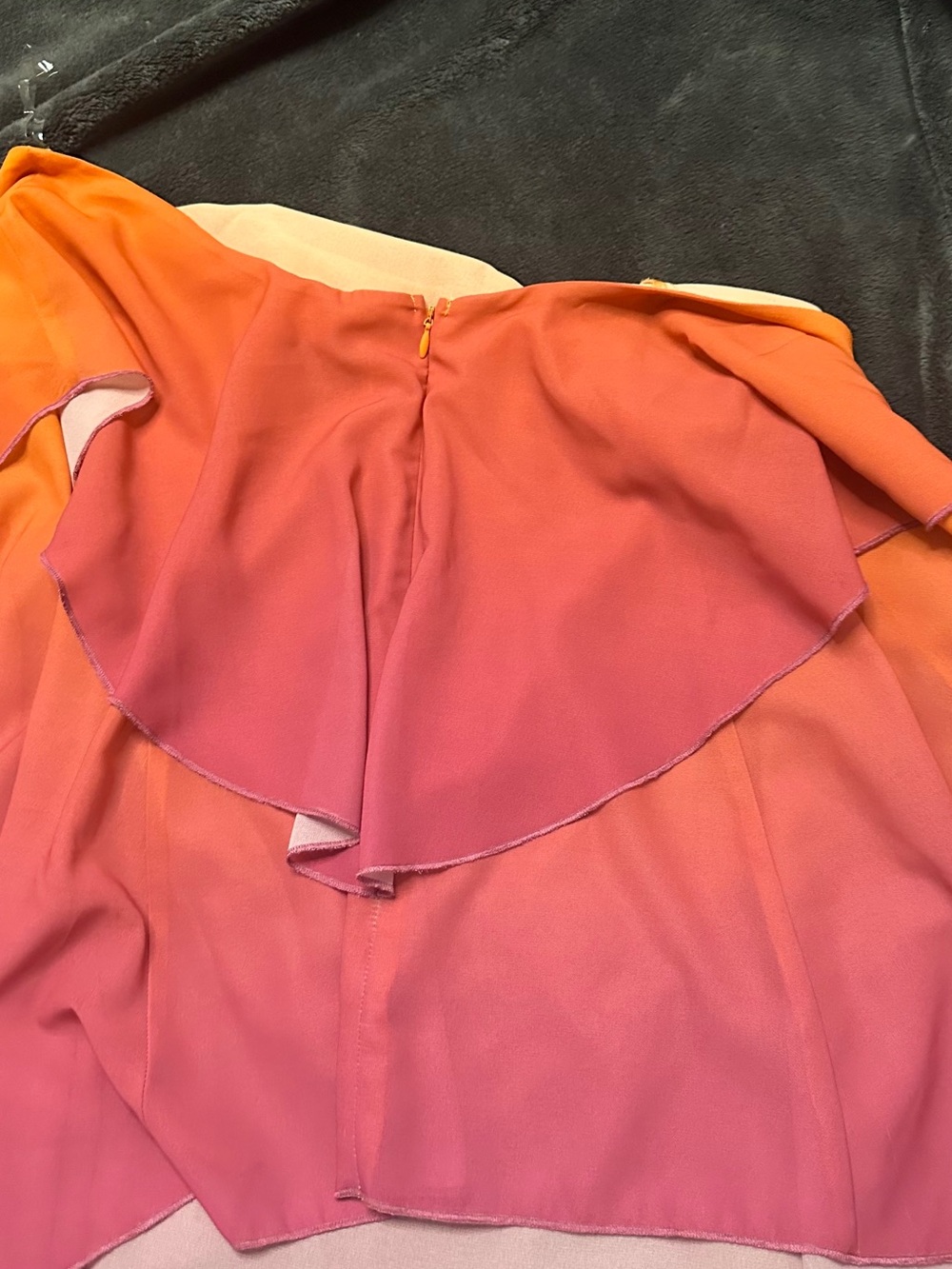 Peppermayo Orange gradient Halter Mini Dress - Picture 3 of 4